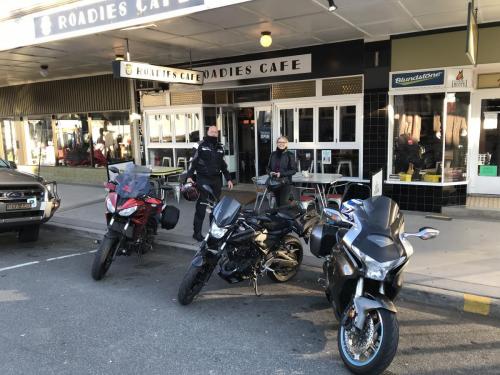 Time for a coffee at Roadies Cafe in Gloucester NSW